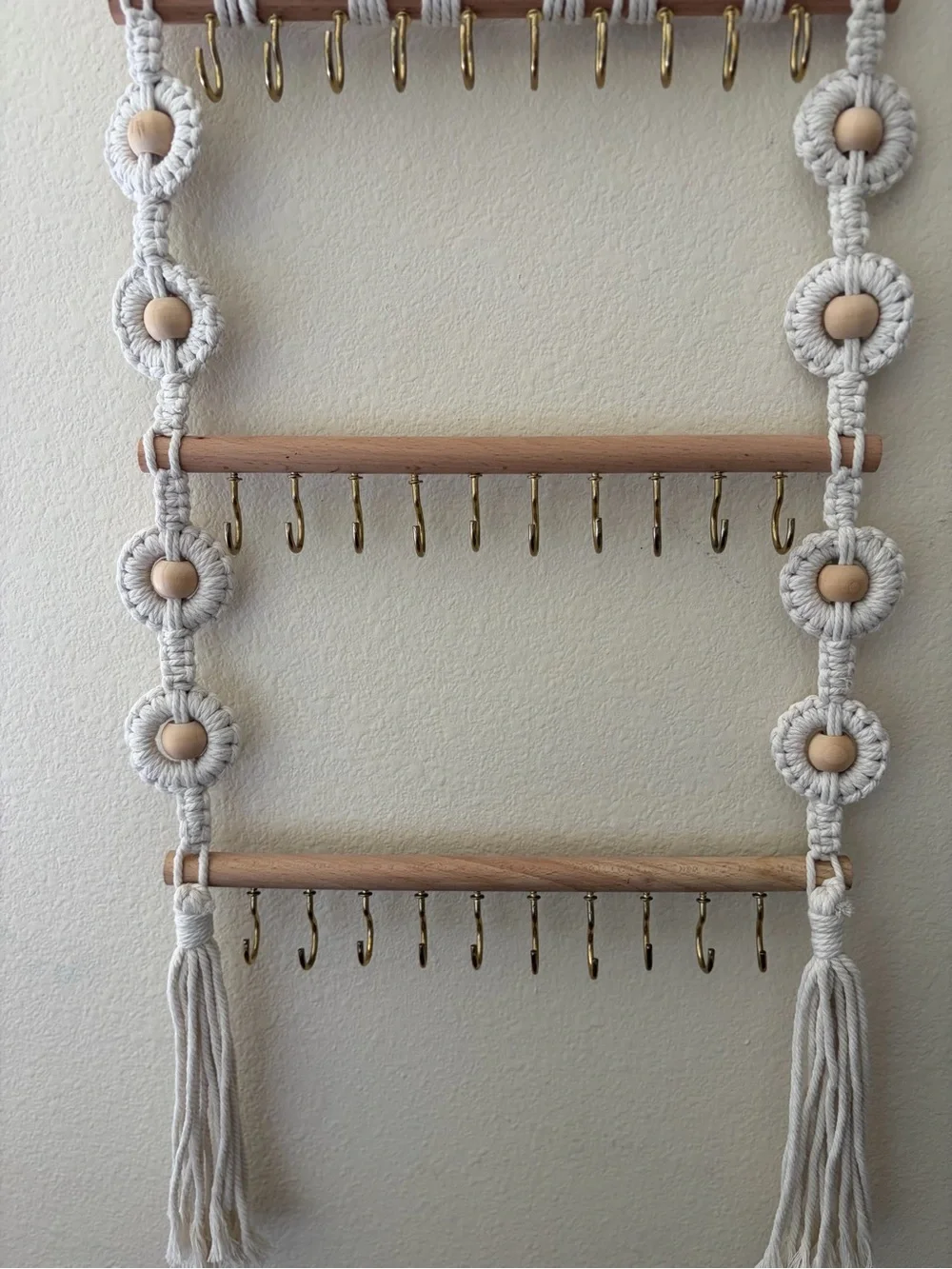 Boho-Style Multi-Tier Macrame Organizer